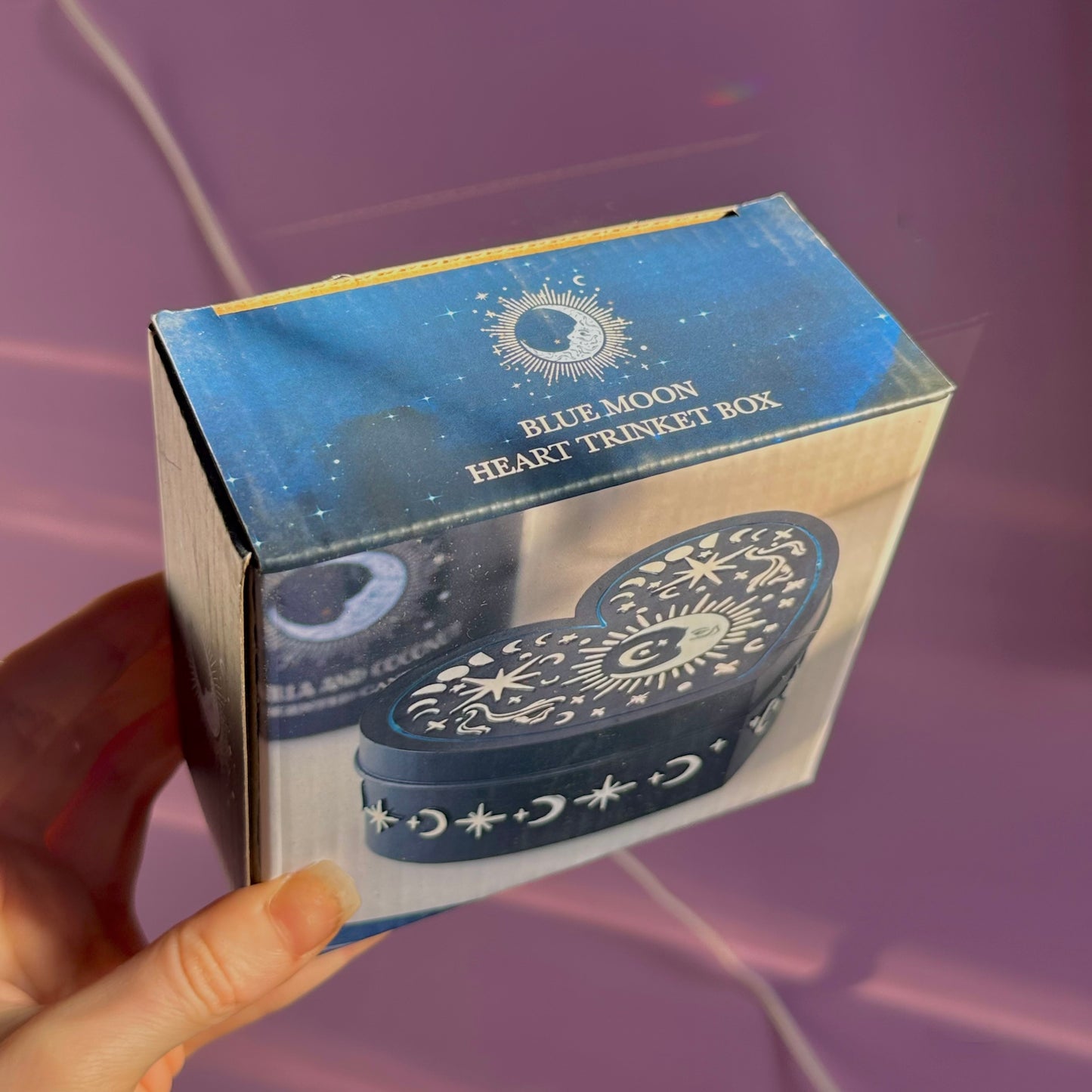 blue moon heart trinket box