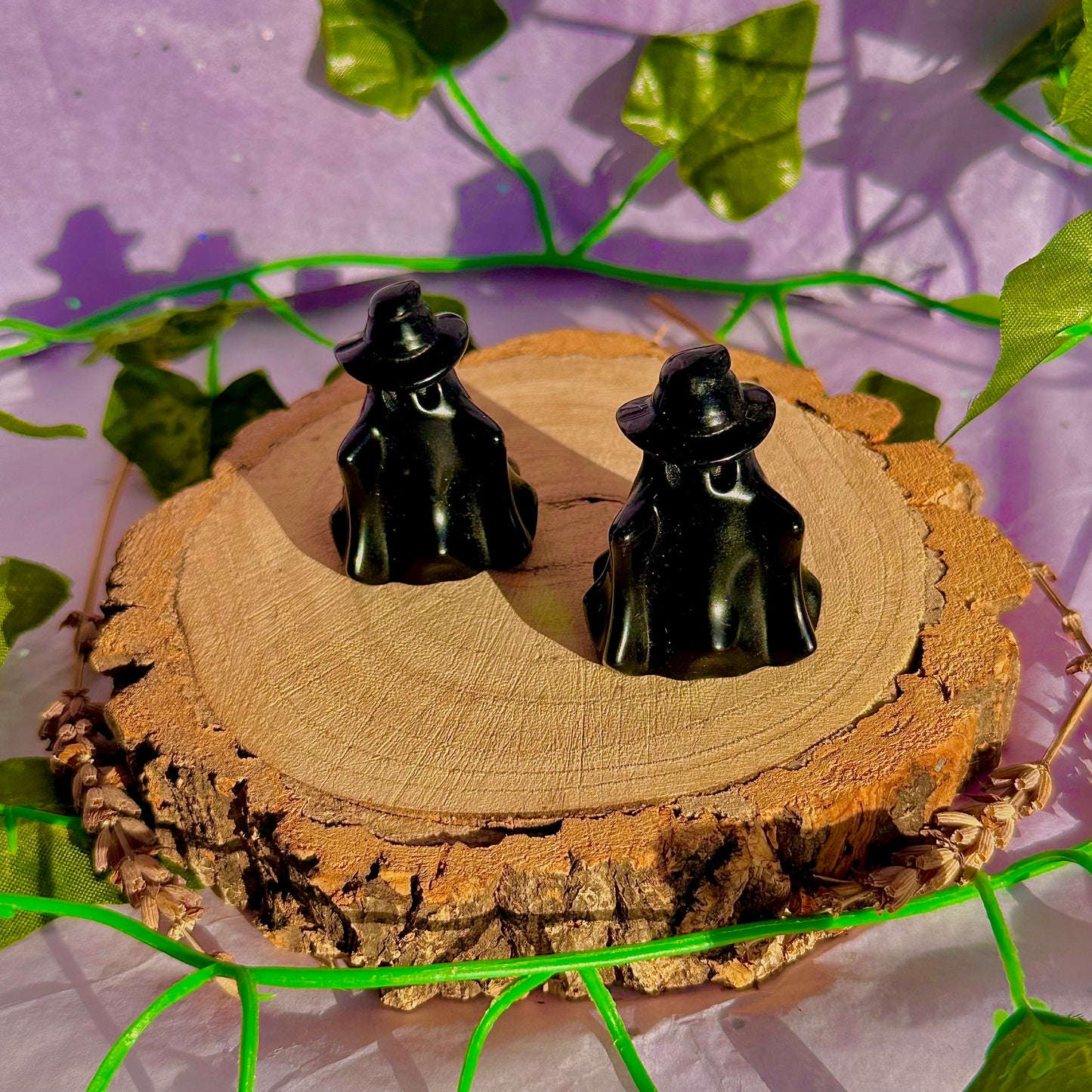 black obsidian ghost carving ~ intuitively chosen