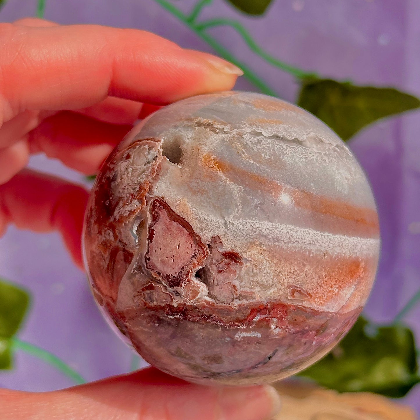 mexican agate sphere