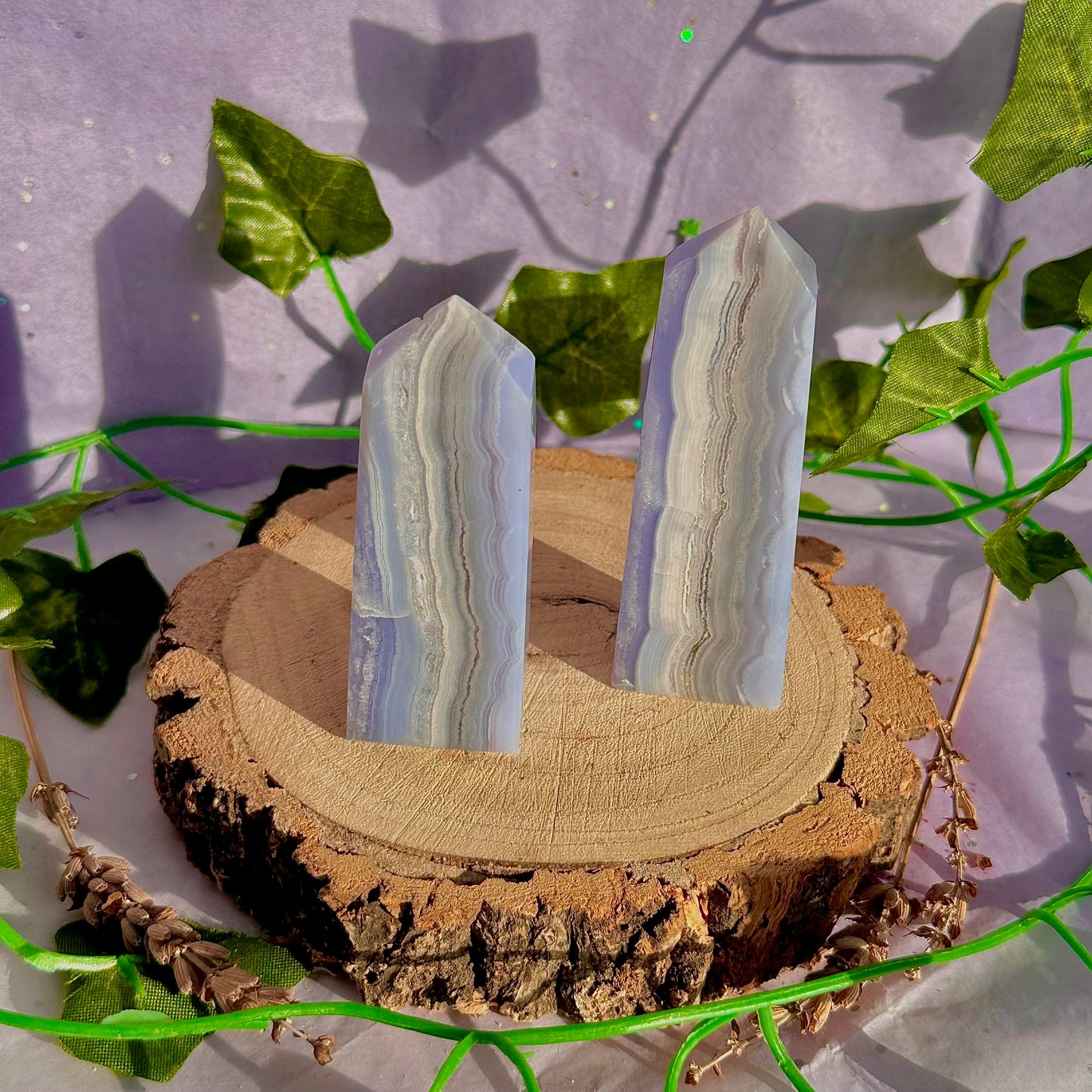 blue lace agate tower ~ intuitively chosen