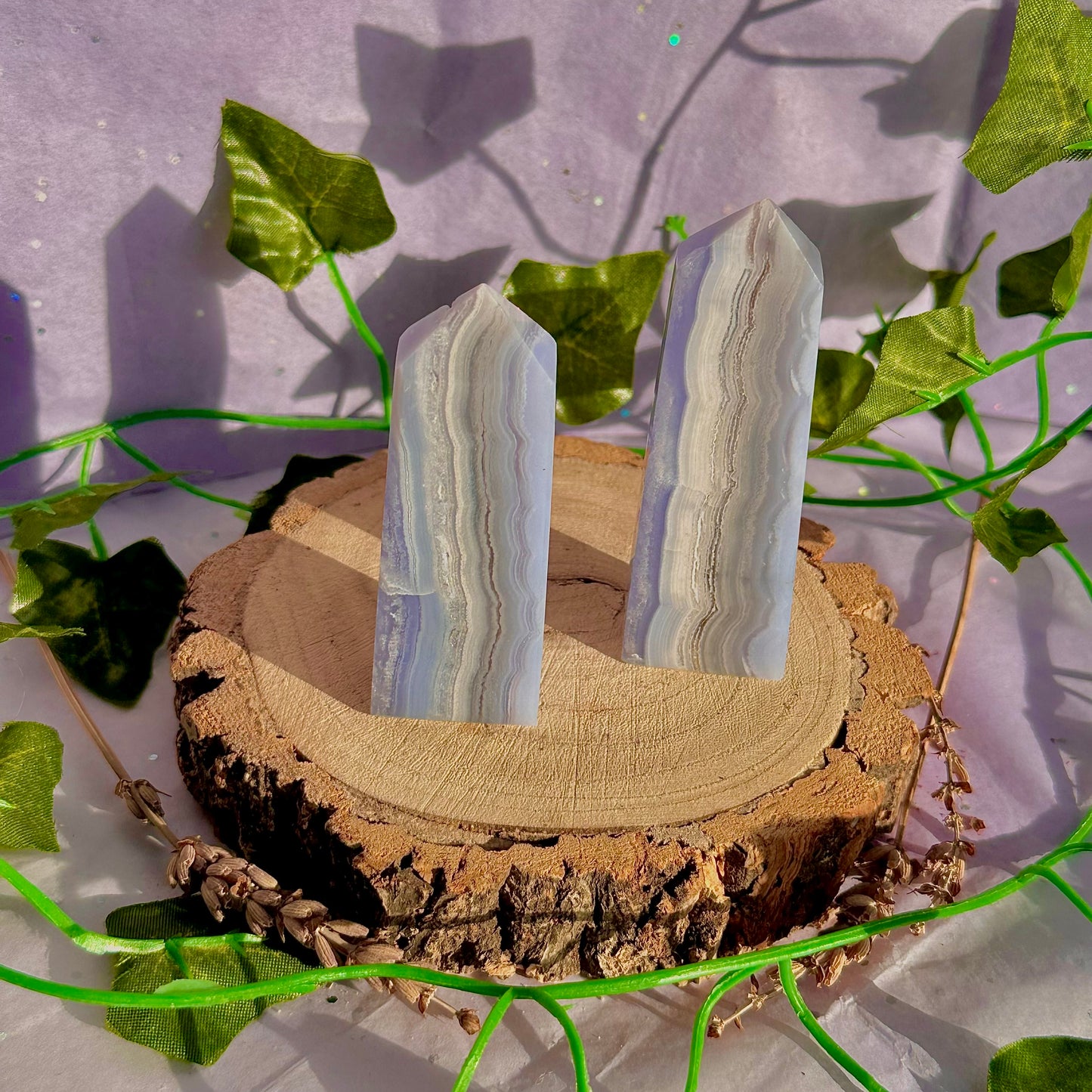 blue lace agate tower ~ intuitively chosen