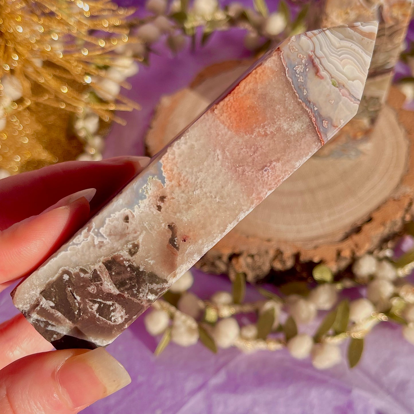 mexican crazy lace agate tower ~ choose your own