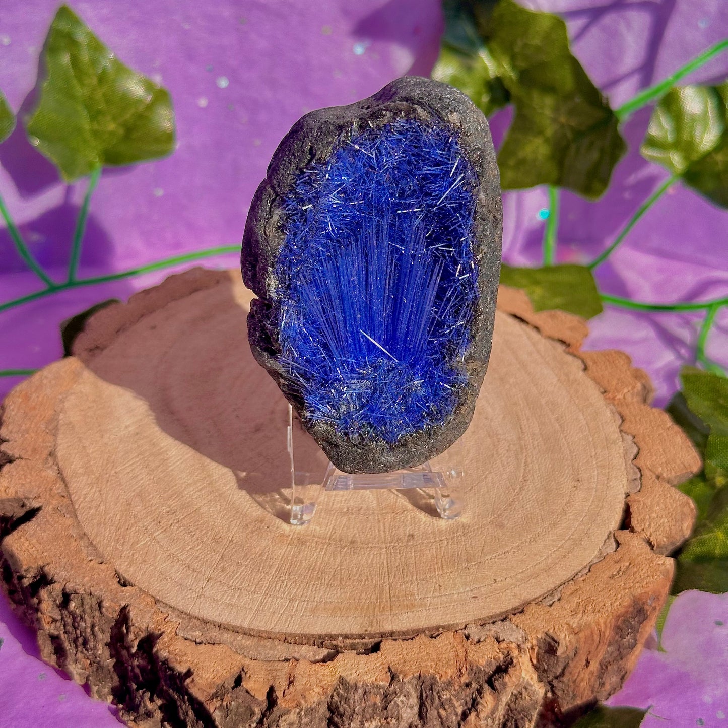 blue goethite rare specimen
