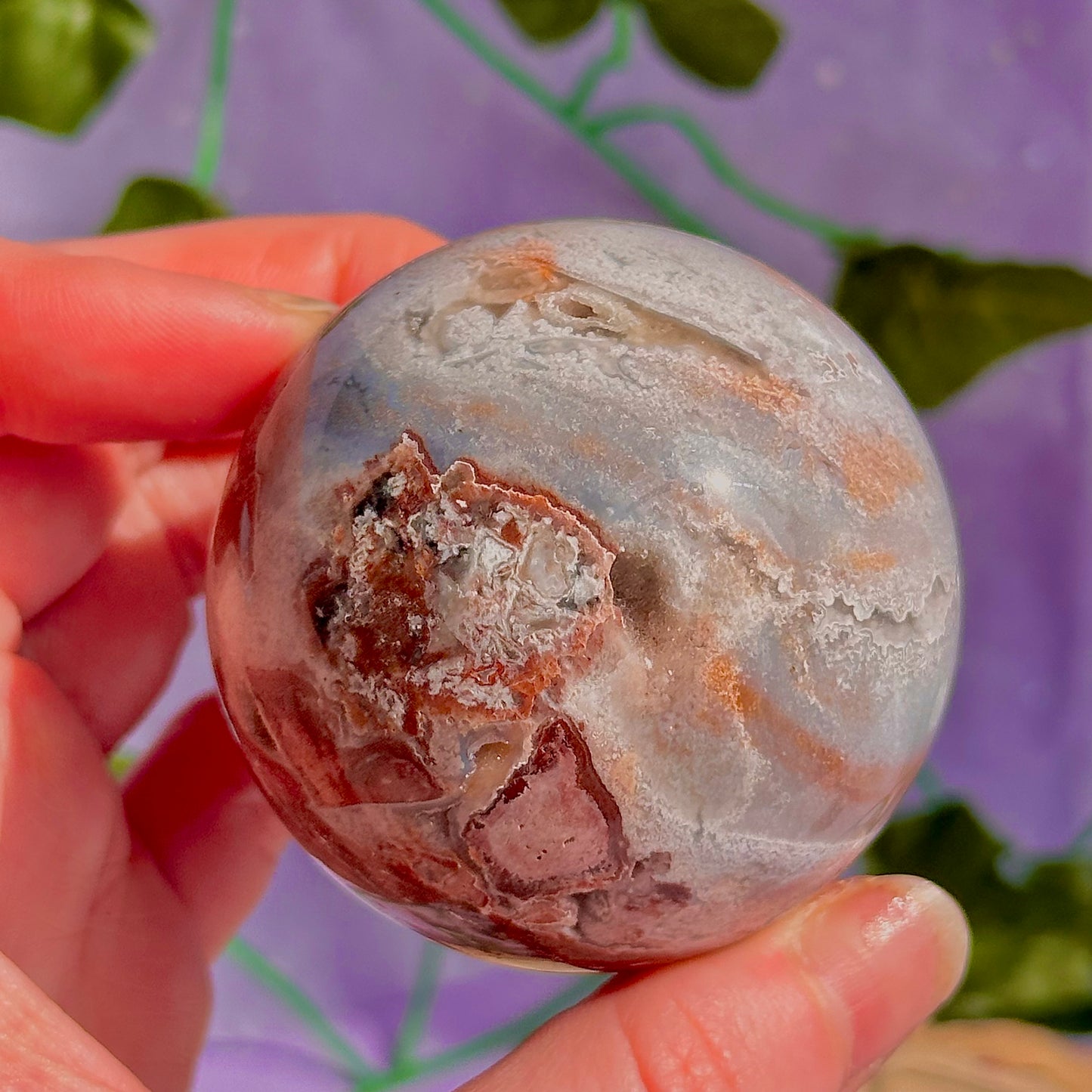 mexican agate sphere