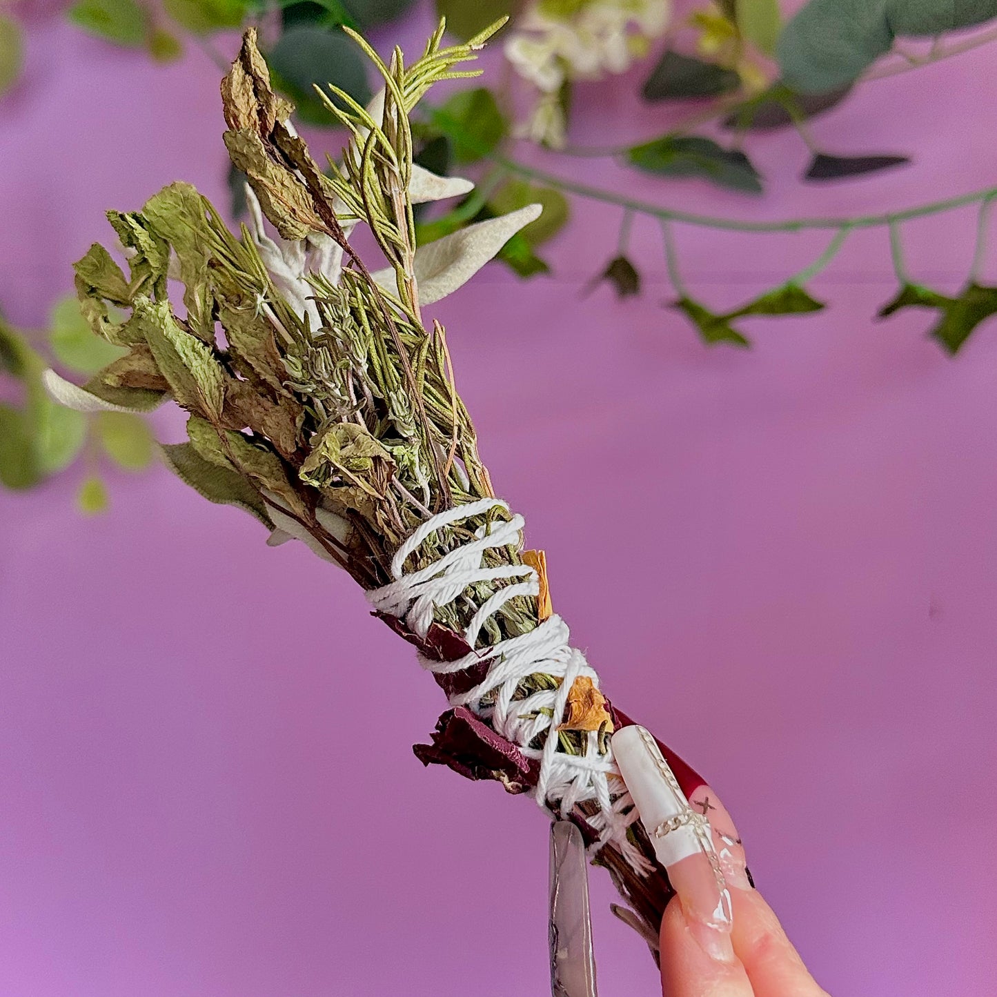 handmade herbal cleansing wands