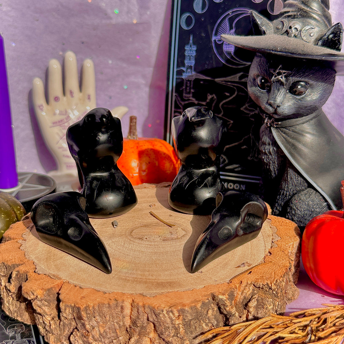 obsidian raven carvings ~ choose your own