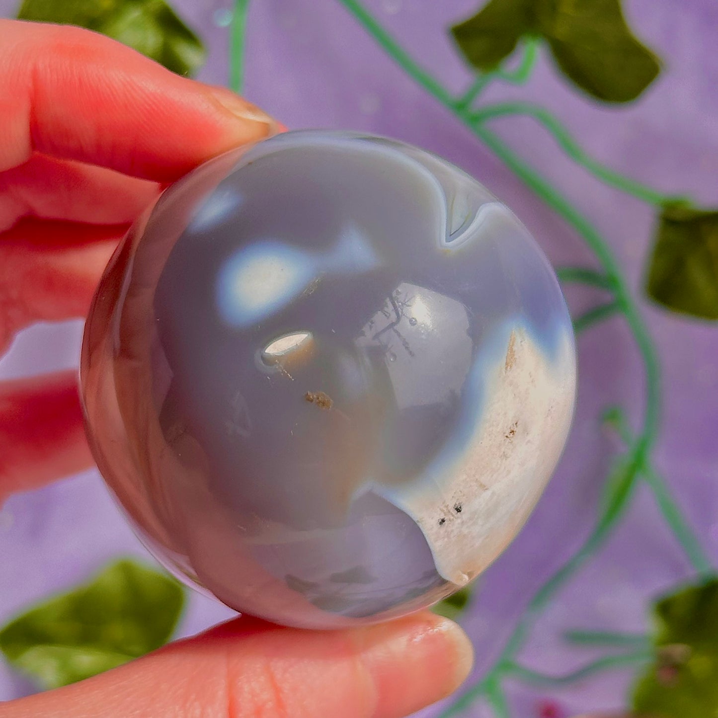 orca agate sphere