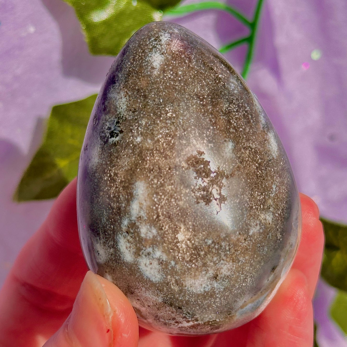 sea jasper egg carving