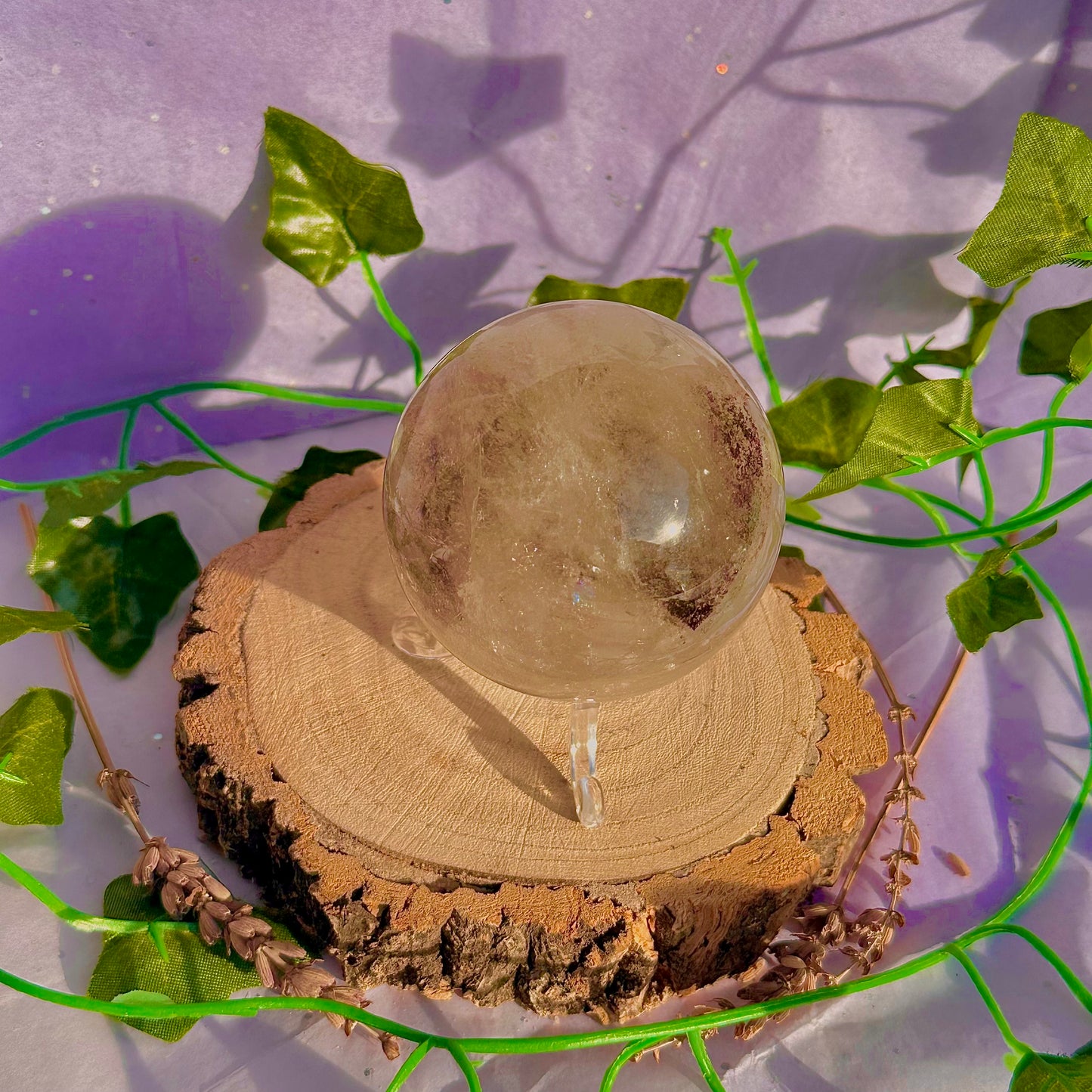 garden quartz sphere ~ 382g