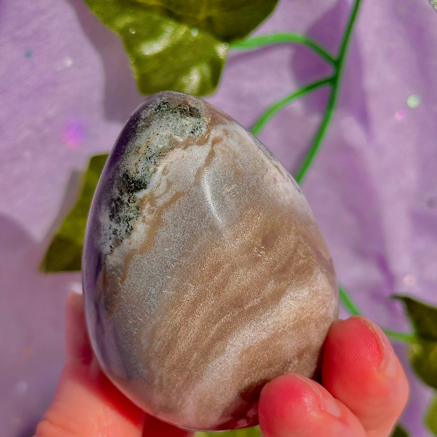 sea jasper egg carving