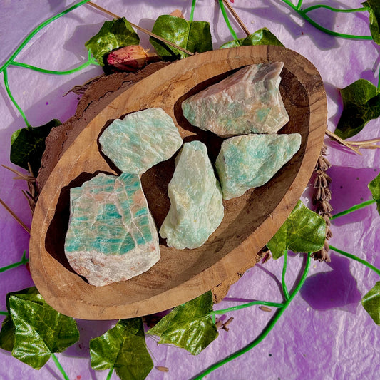 raw/rough amazonite