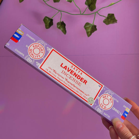 satya lavender incense