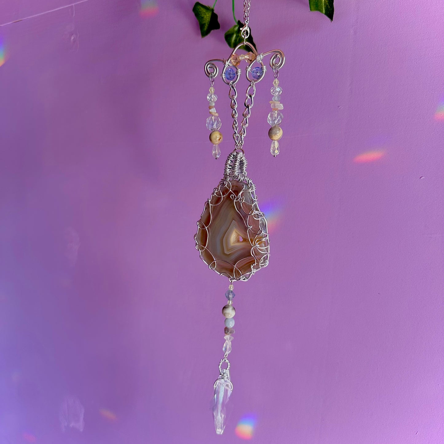 beach sunset suncatcher