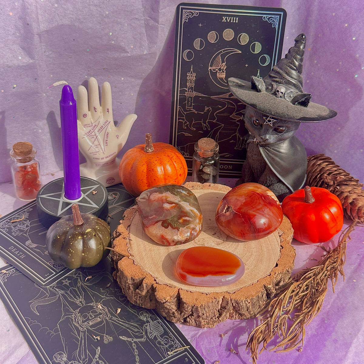 mixed carnelian palm stones ~ choose your own