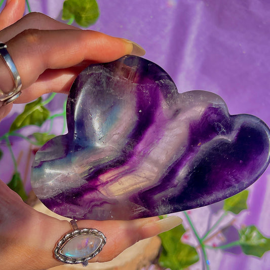 rainbow fluorite cloud bowl C