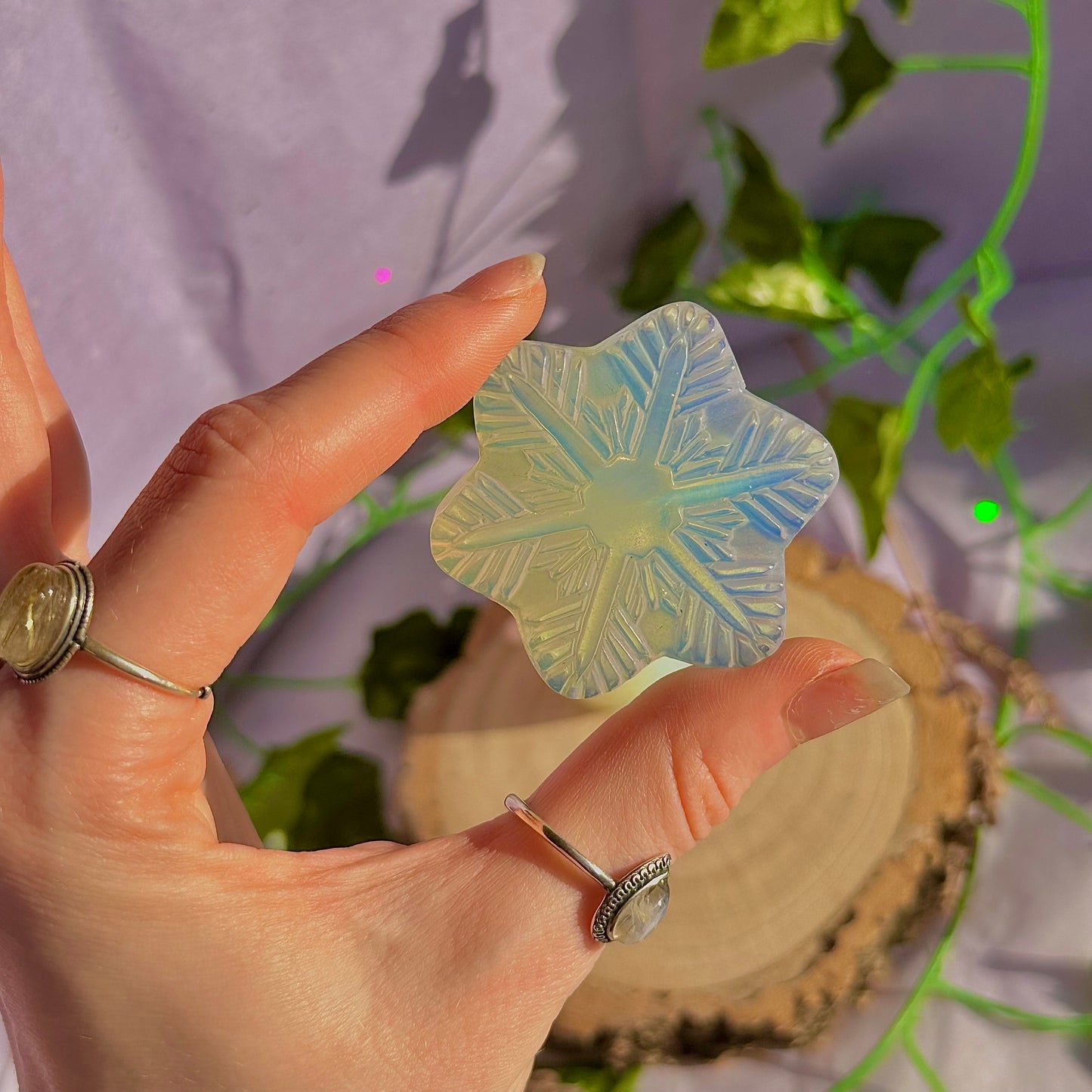 opalite snowman and snowflake carvings ~ choose your own