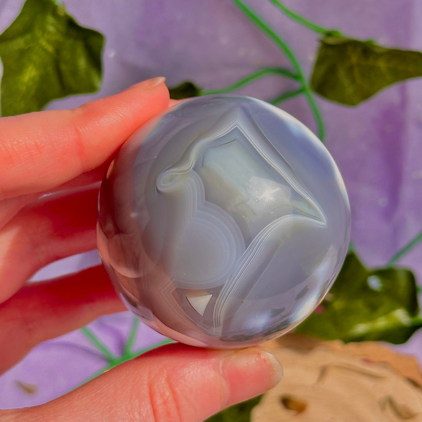 orca agate sphere