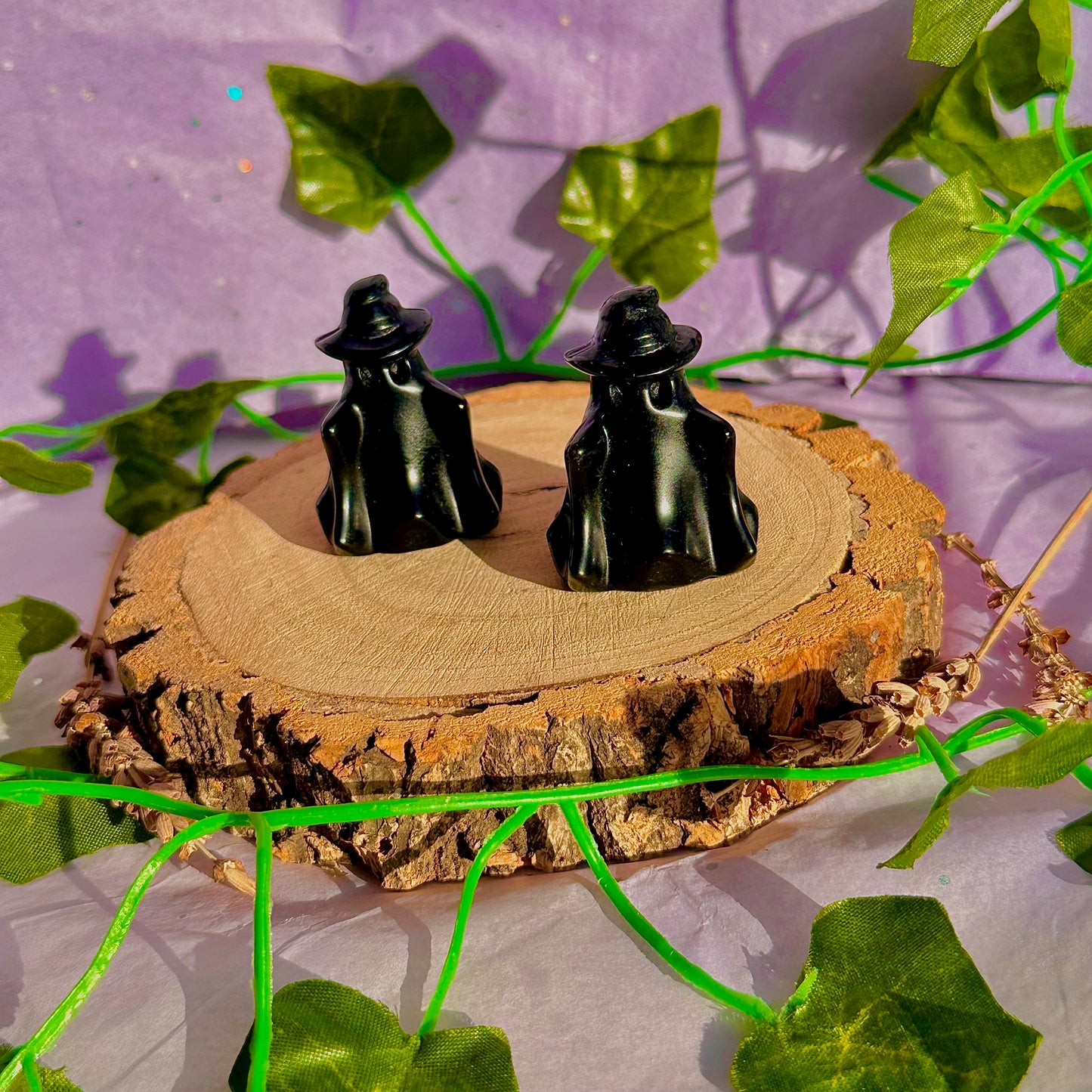 black obsidian ghost carving ~ intuitively chosen