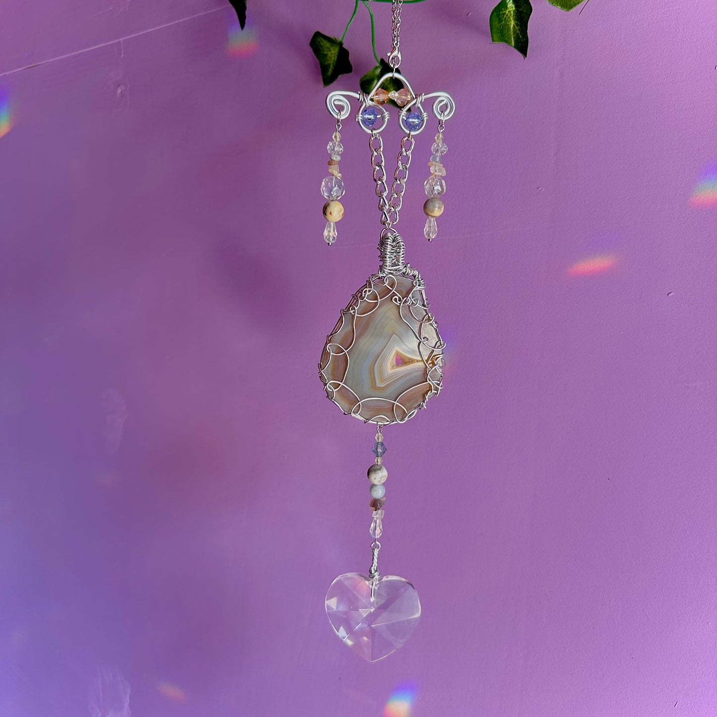 beach sunset suncatcher
