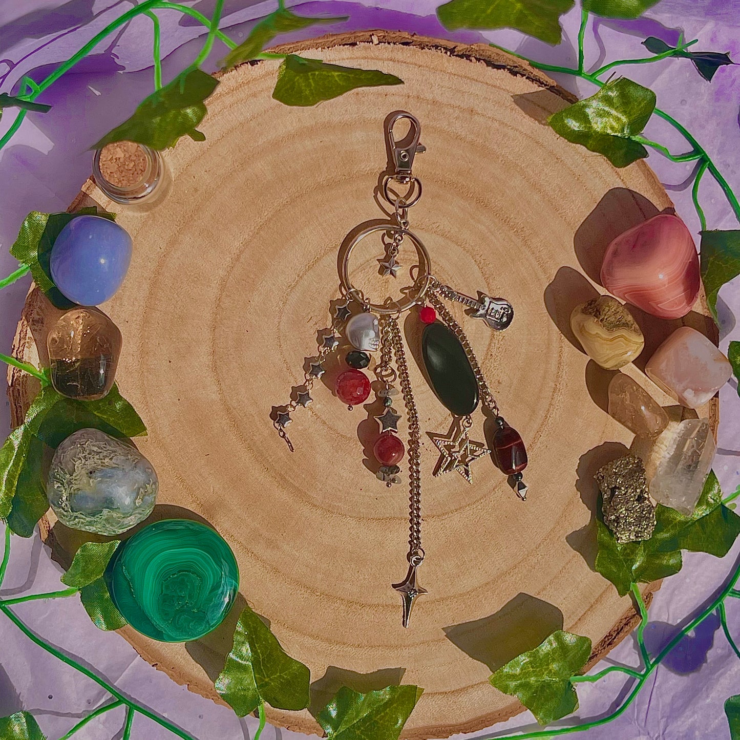 star bag charm / key ring