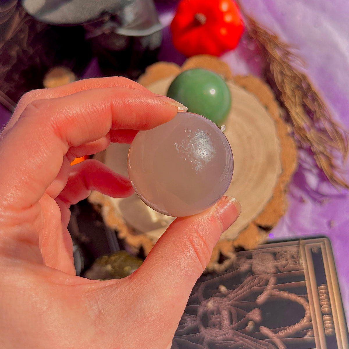 aventurine & druzy agate small spheres ~ choose your own