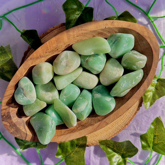 green aventurine tumbles ~ preloved