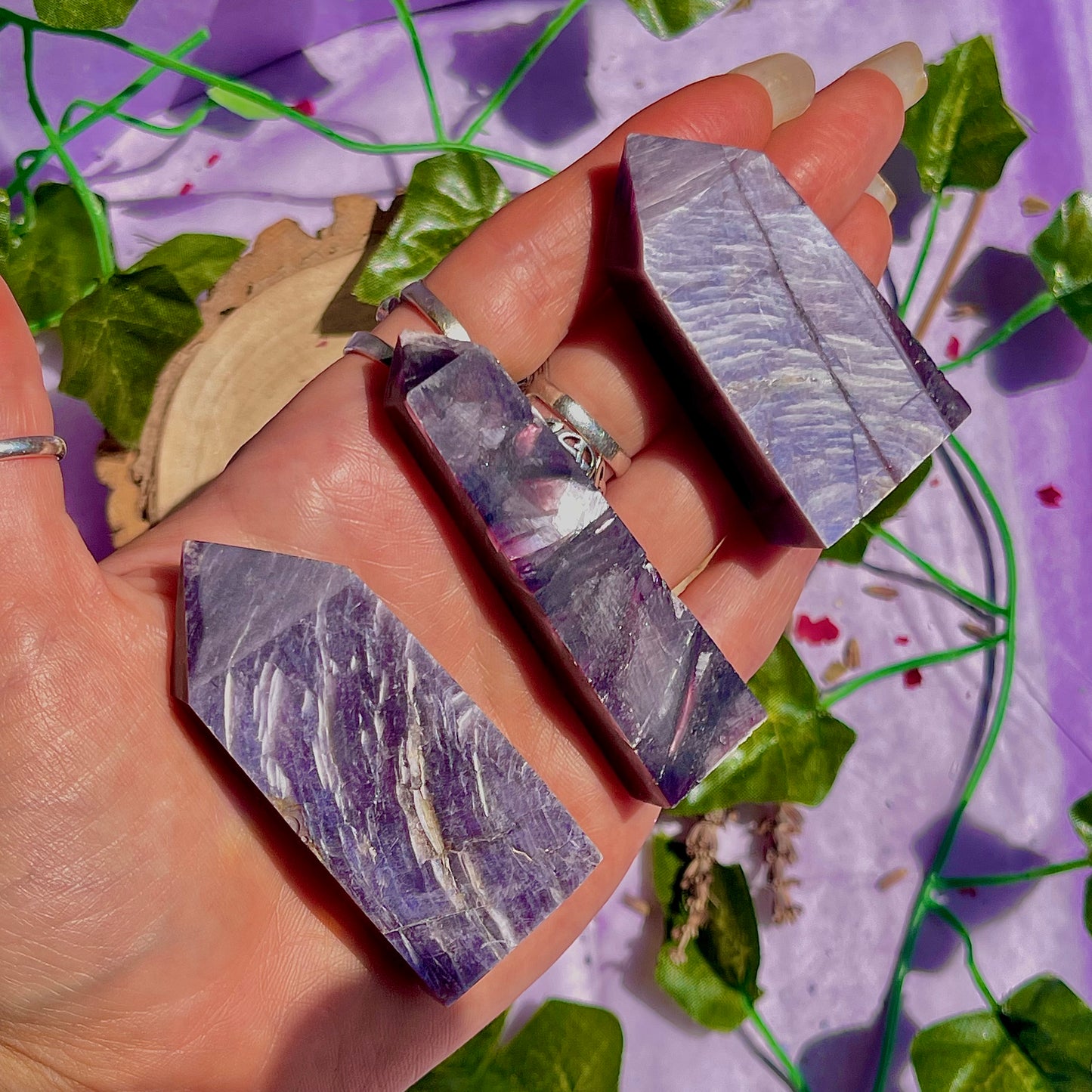 lepidolite towers ~ intuitively chosen