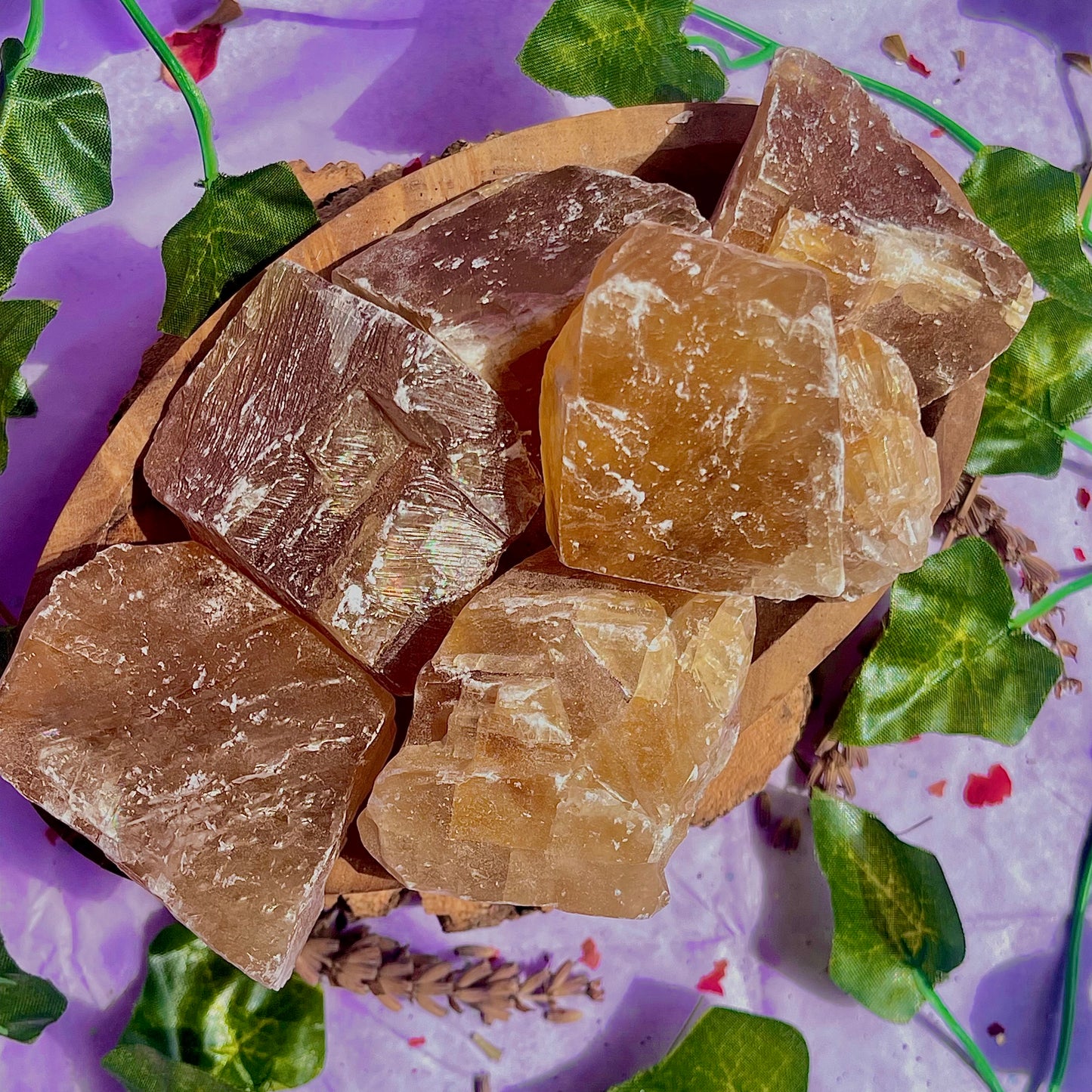 honey calcite raw/rough