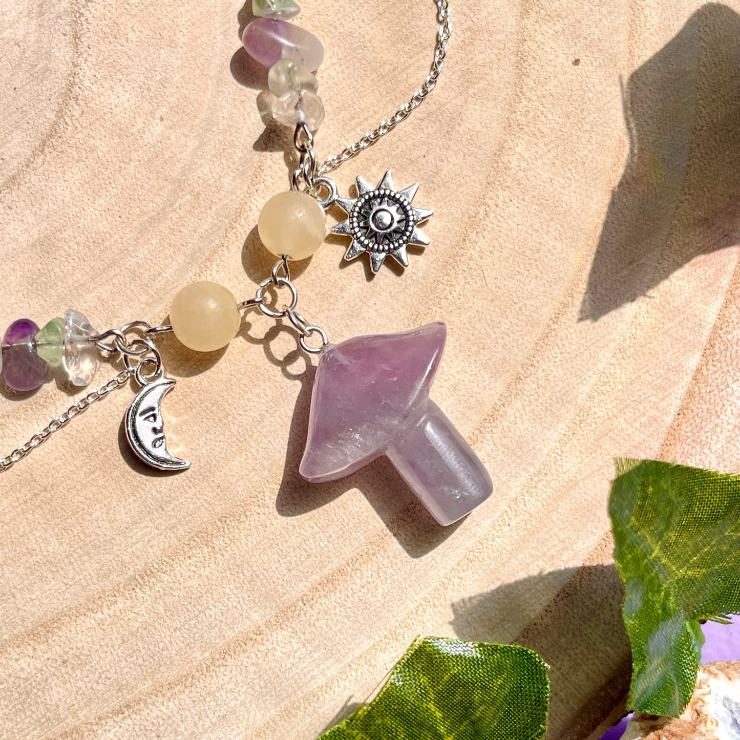a fairies garden necklace