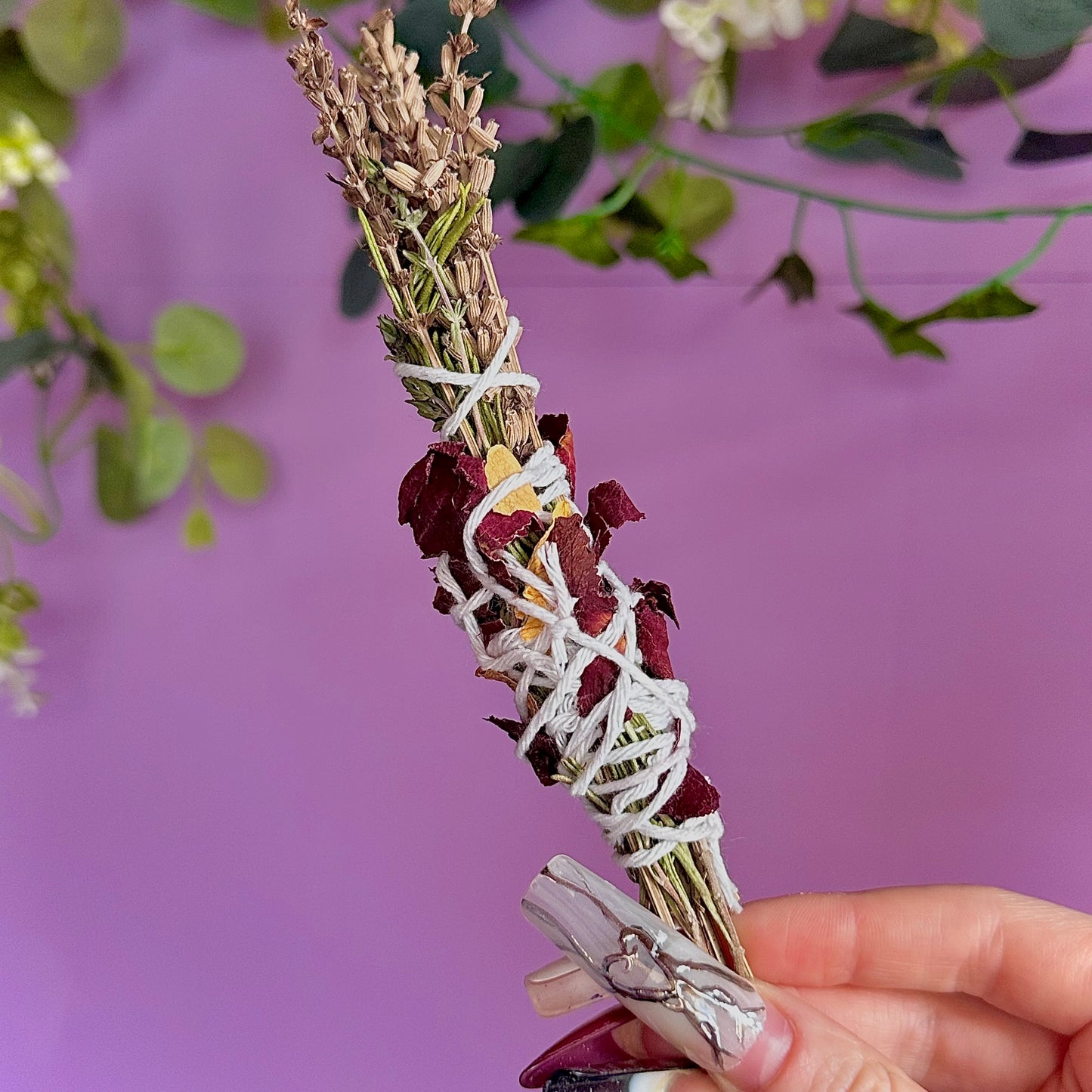 handmade herbal cleansing wands