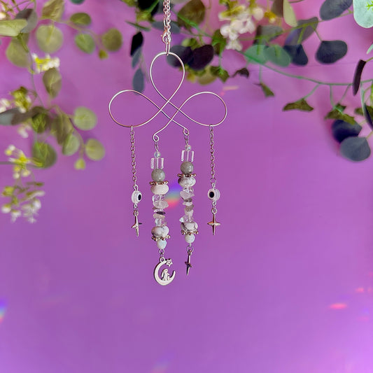 stars crossed car charm