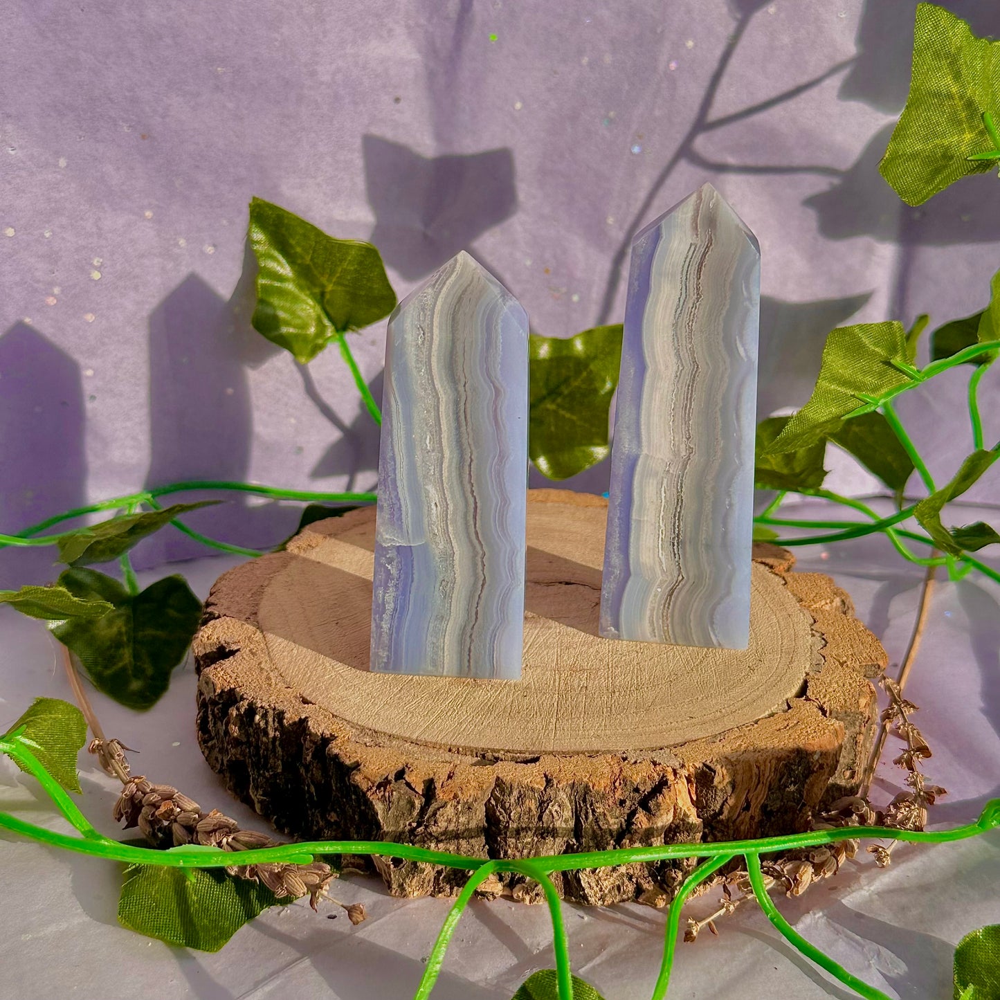 blue lace agate tower ~ intuitively chosen