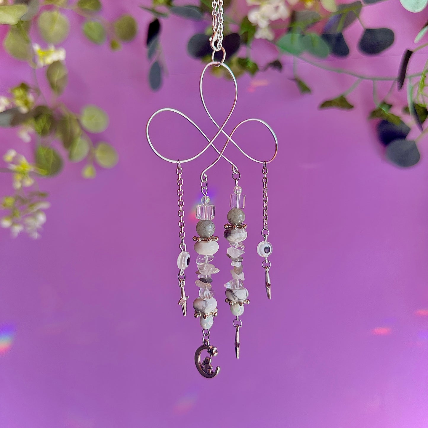 stars crossed car charm