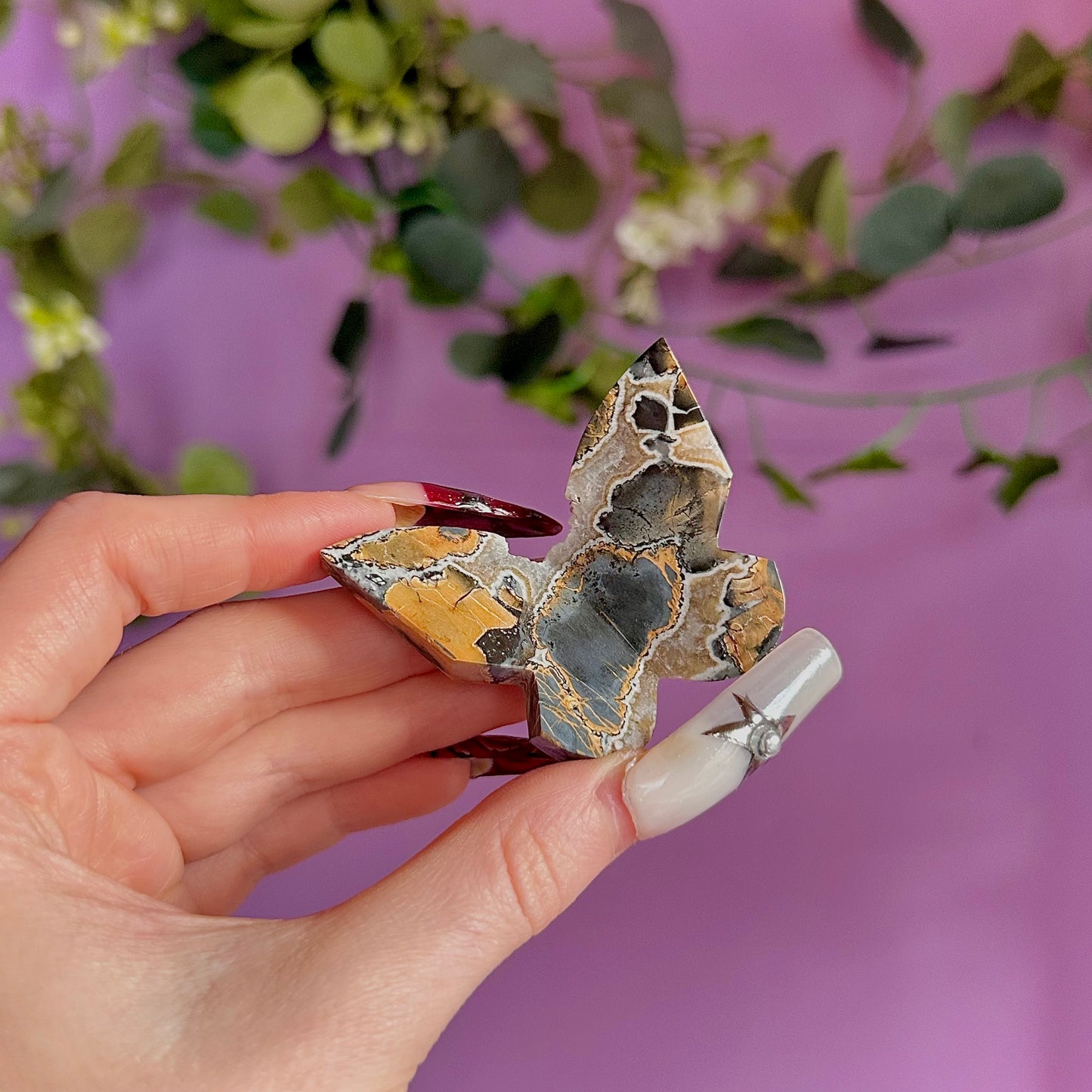 maligano jasper butterfly carving ~ choose your own