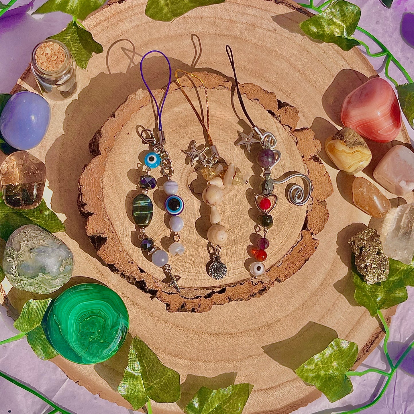 detailed phone charms