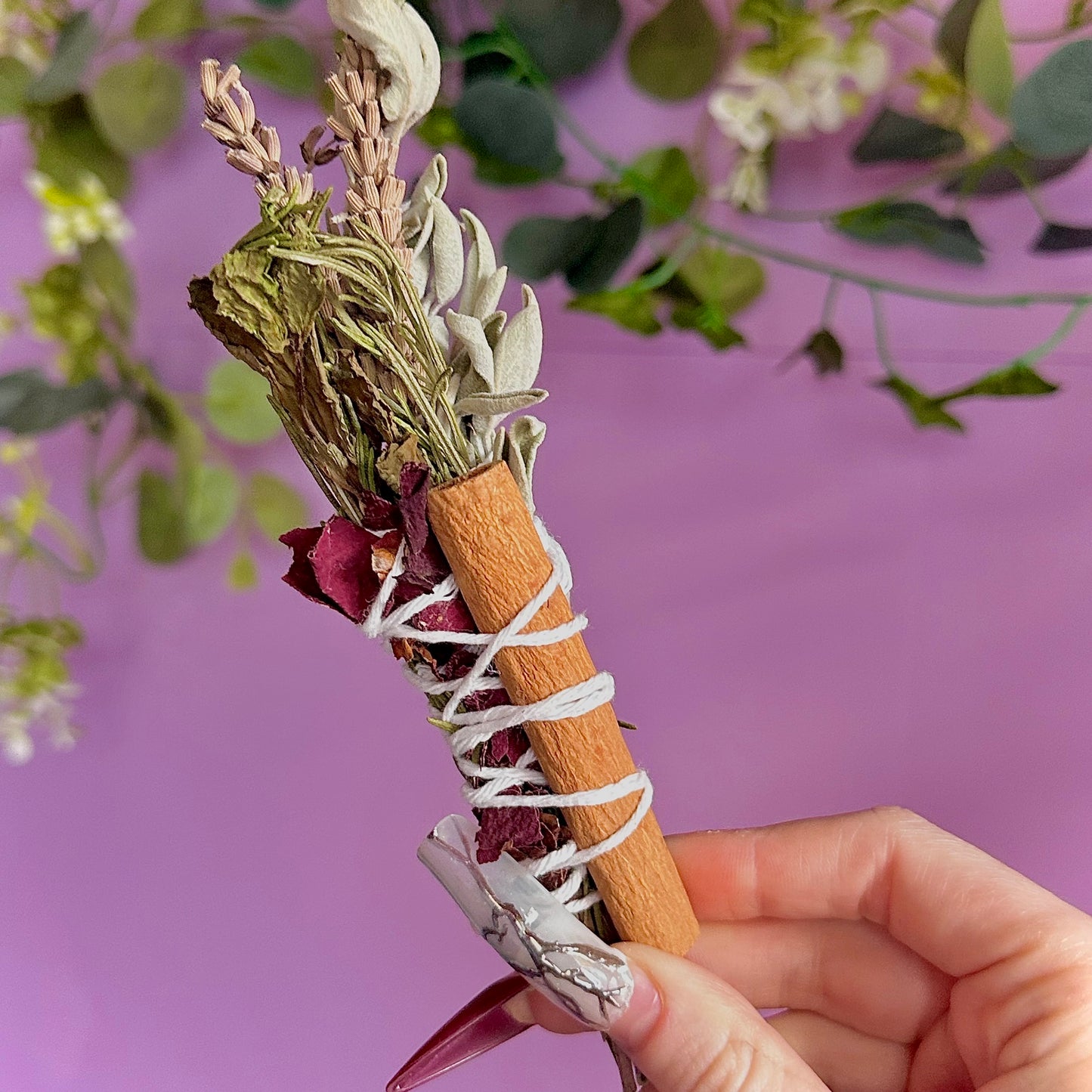 handmade herbal cleansing wands