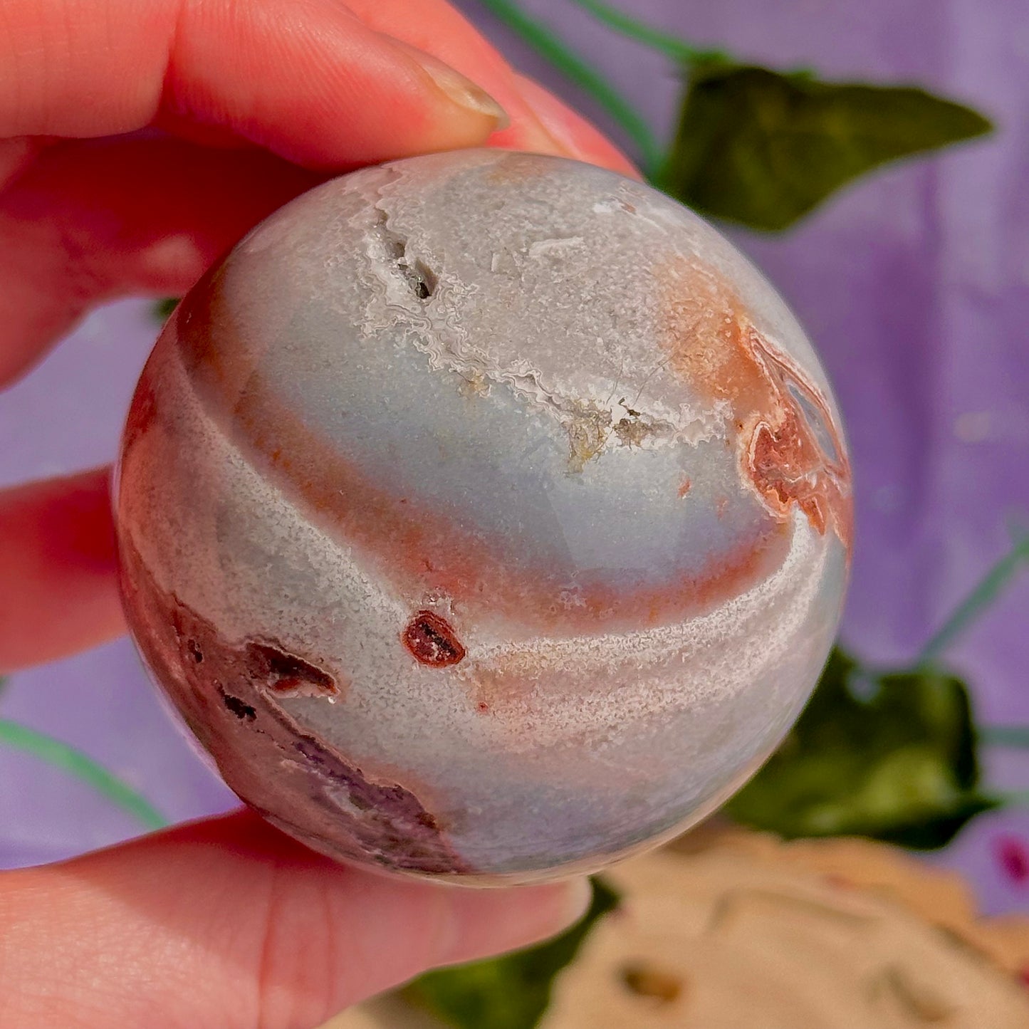 mexican agate sphere