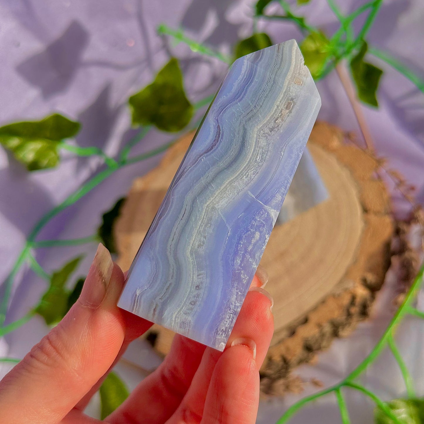 blue lace agate tower ~ intuitively chosen
