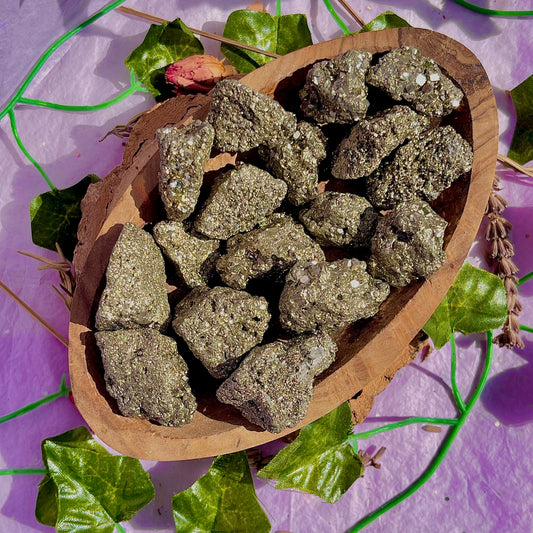 raw/rough pyrite