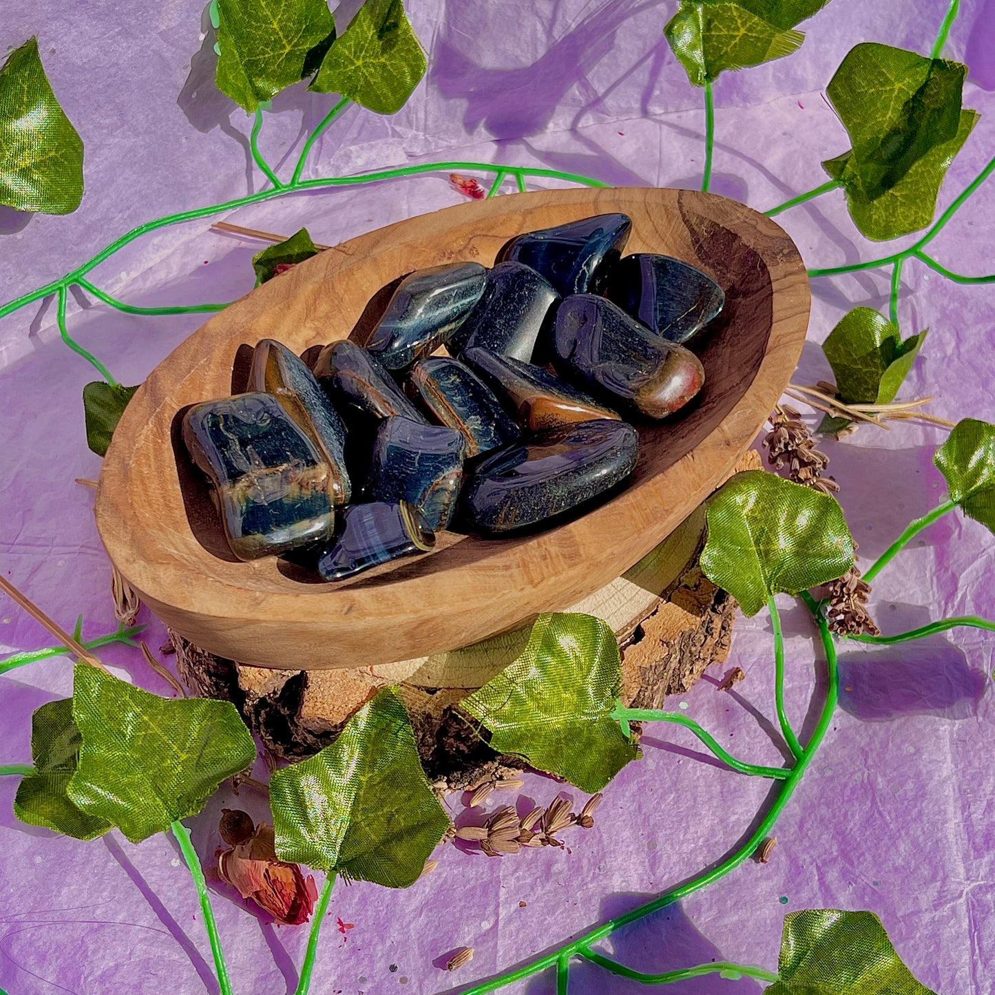 blue tigers eye tumble