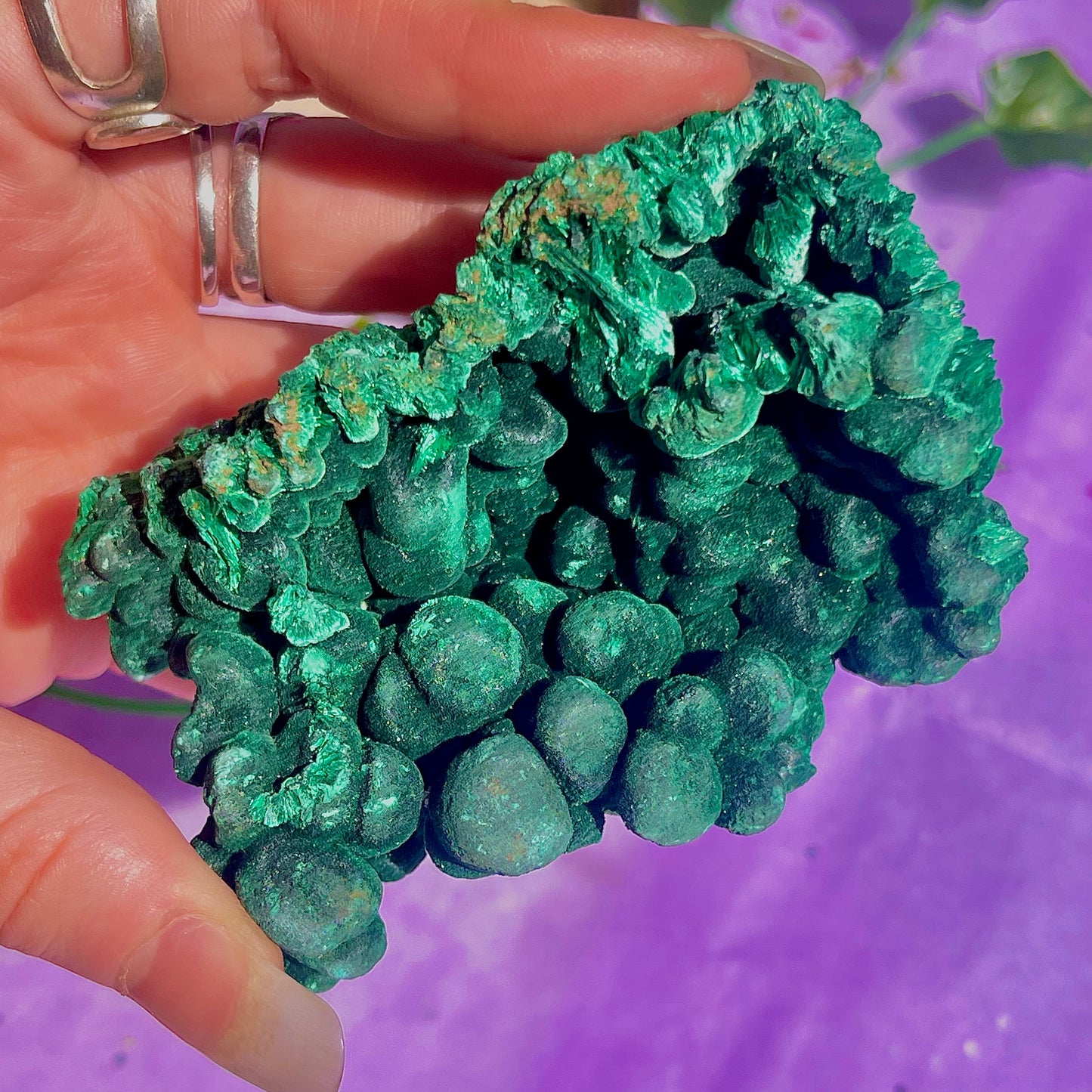 fibrous malachite specimen B (3-4inch)