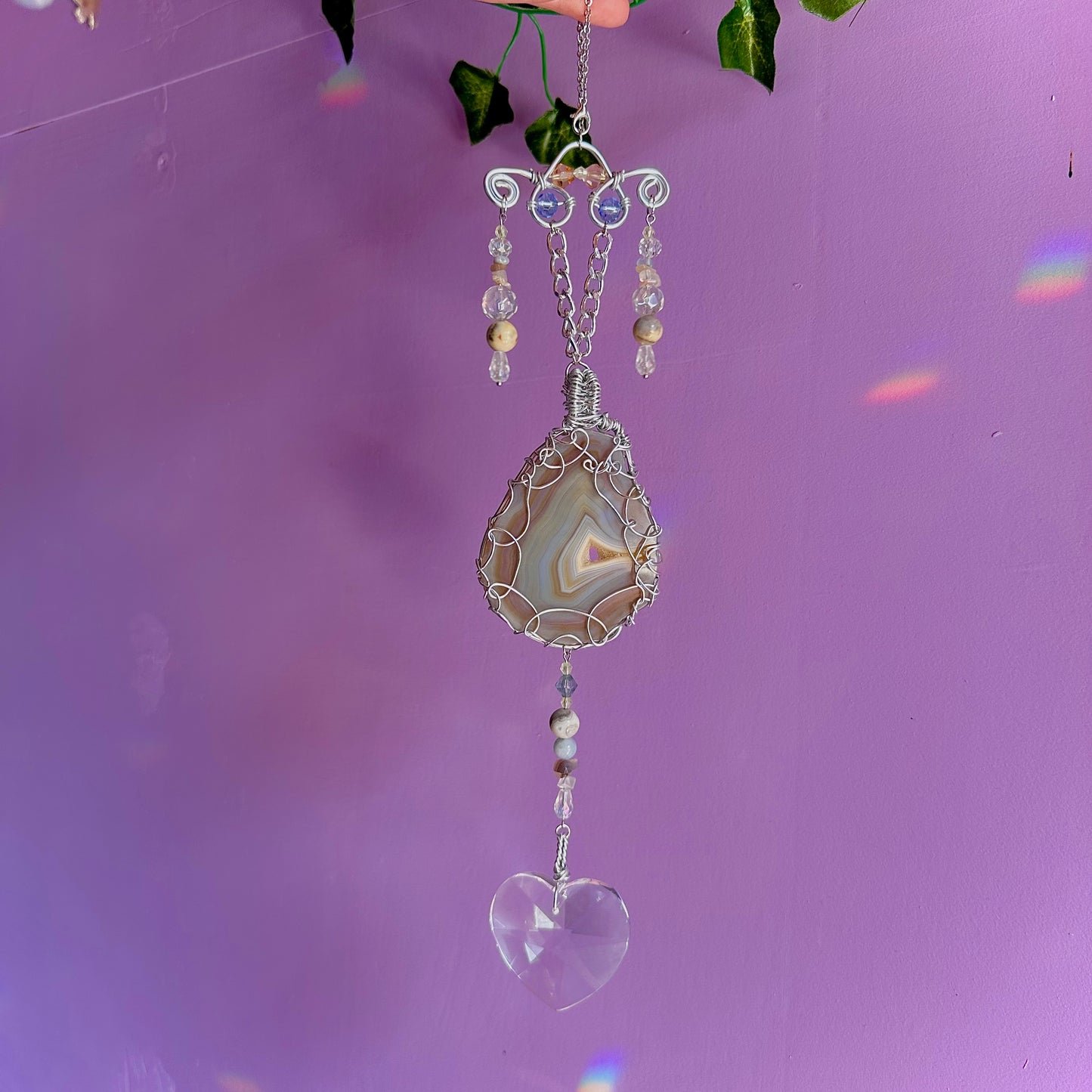 beach sunset suncatcher