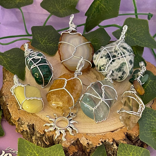 dark side of the moon wire wrap pendants