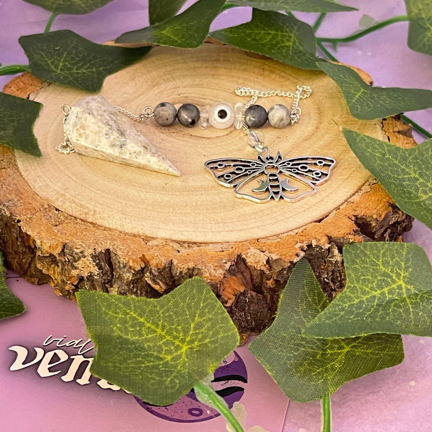dendritic agate pendulum