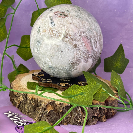sea jasper sphere A 0.810kg