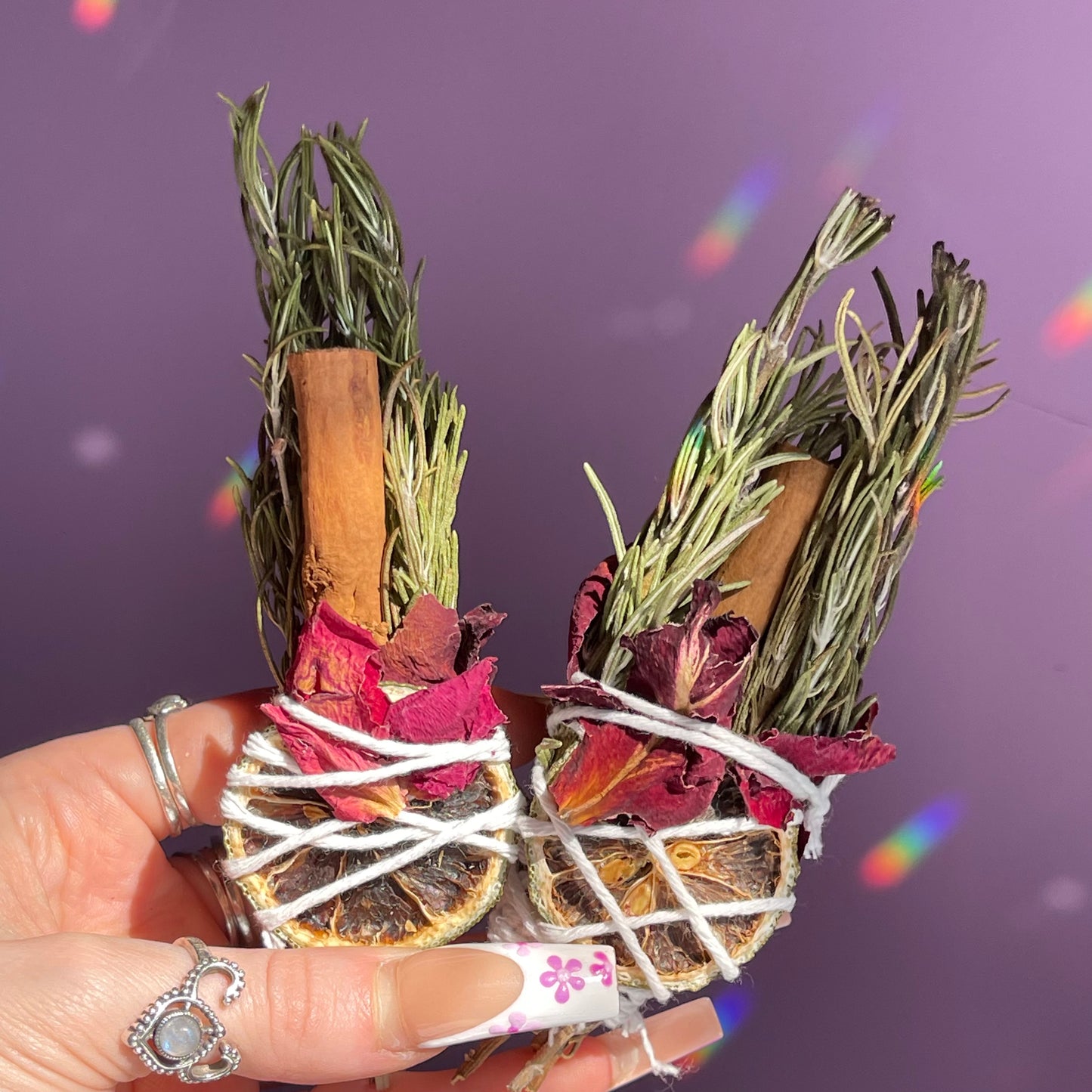 herbal smoke cleansing wands