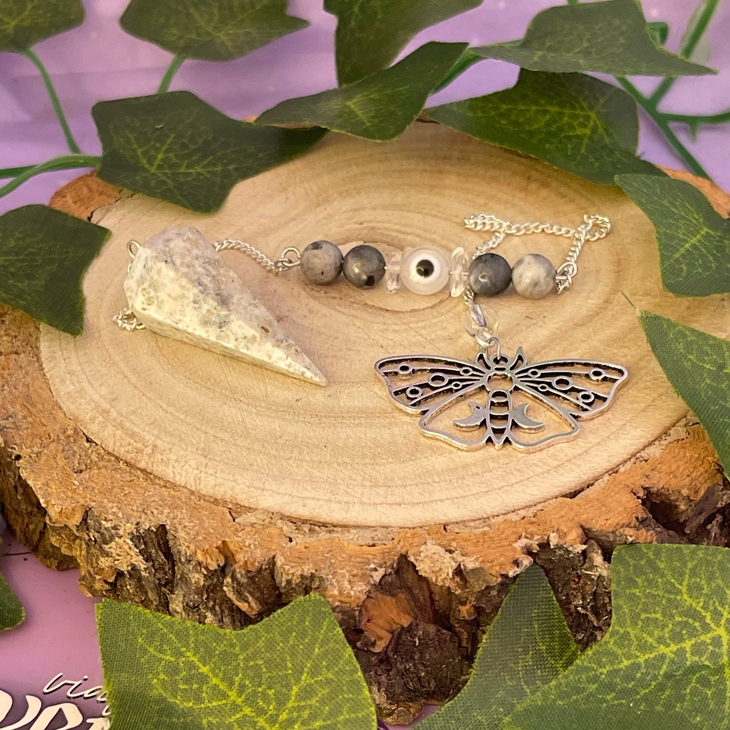 dendritic agate pendulum