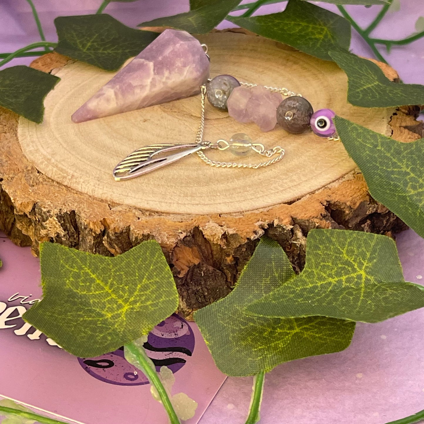 lepidolite pendulum