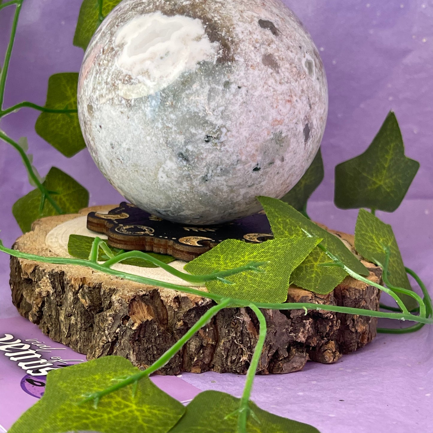 sea jasper sphere A 0.810kg