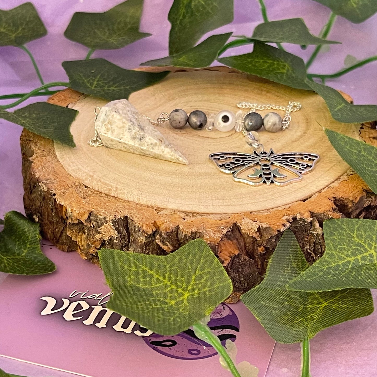dendritic agate pendulum